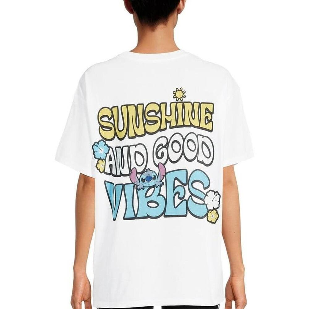 White disney stich t shirt